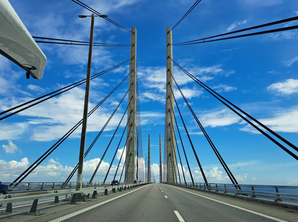 Fahrt über die Öresundbrücke nach Schweden