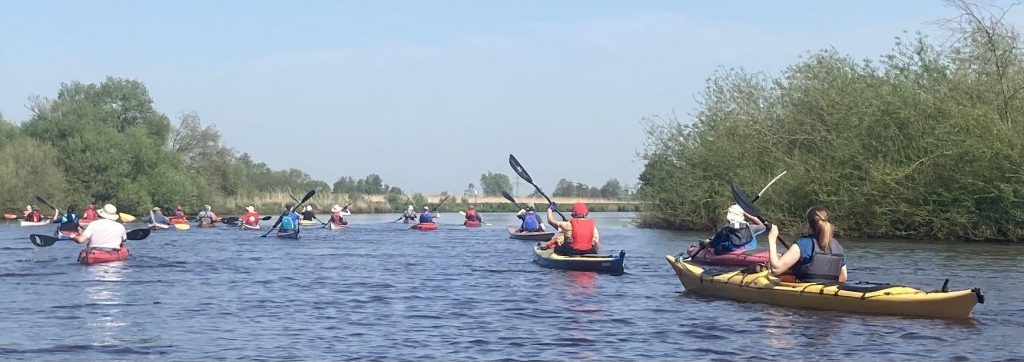Paddelgruppe bei der Großen Runde 2024